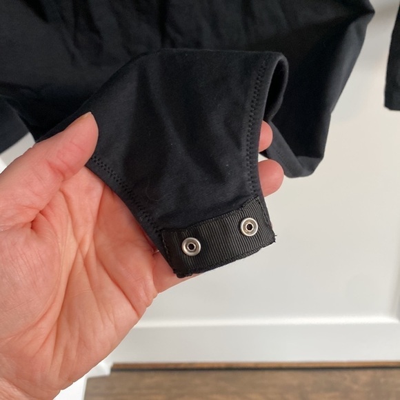 Everlane Black The Henley Bodysuit Size S NWT - Picture 7 of 9